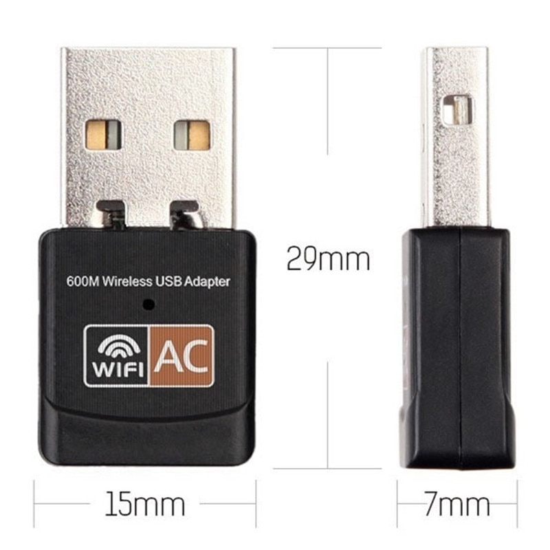 Wireless USB WiFi Adapter Dongle Ethernet USB Wi Fi Receiver External PC Network Card Dual Band 2.4 + 5 Ghz 802.11ac Adaptador