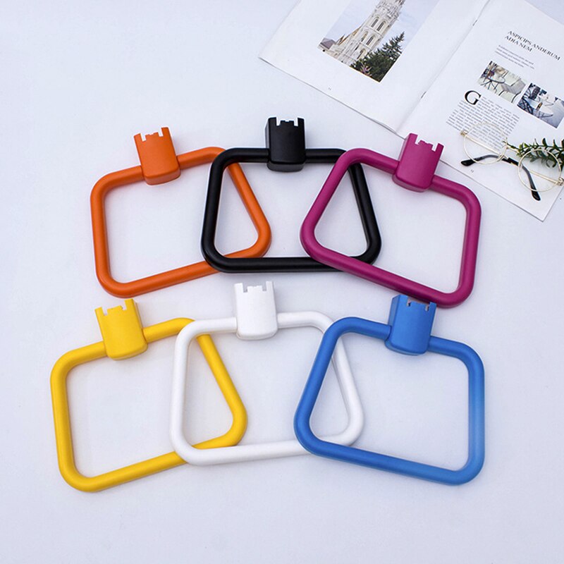 Strong Suction Cup Towel Hanger Ring Bathroom Punch-free Plastic Towel Rack Bathroom Toilet Kitchen Seamless Cleaning Rug Holder