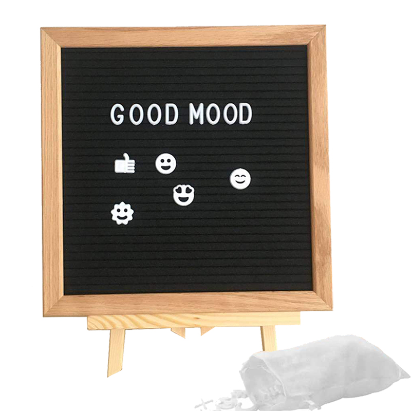 Children Montessori Language Felt Toys Letter Board Educational Wooden DIY Toy For Aldult Spelling Word Home Message Board