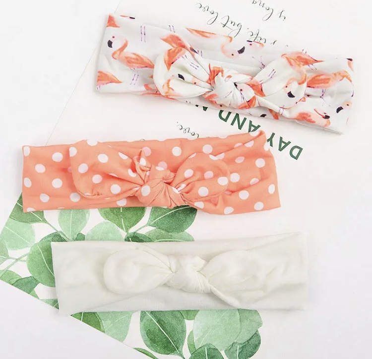 3pcs baby girl hoofdband voor pasgeboren baby's hair band elastiek accessoires Baby Meisjes Hoofdbanden Kinderen Tulband HairAccessorie: 2