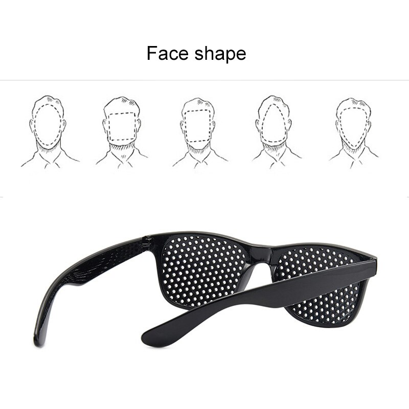 Pin Hole Glasses Eye Vision Care Wearable Corrective Glasses Improver Stenopeic Pinhole Relieve Fatigue Eye Color Protection