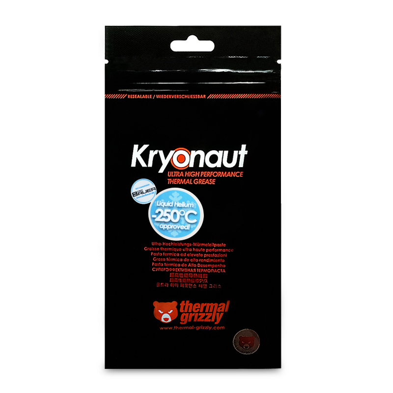 Thermal Grizzly Kryonaut 12.5W/mk CPU/GPU Cmputer Radiator AMD Intel Processor Silicone Grease Thermal Paste 1g/5.5g/11g