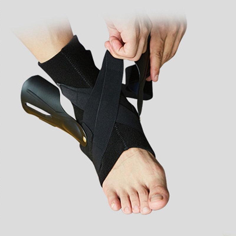 L (43-46)  størrelse ankel seler bandage stropper sports sikkerhed justerbare ankel beskyttere understøtter beskyttelsesfod stabilisator bandage prote
