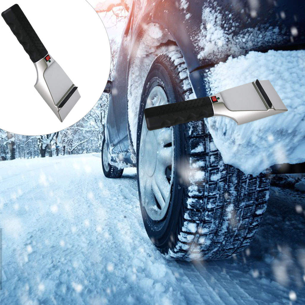 Heated Snow Ice Scraper Multifunctional Easy Operation Low Temperature Resistance High Strength for Automobile Window