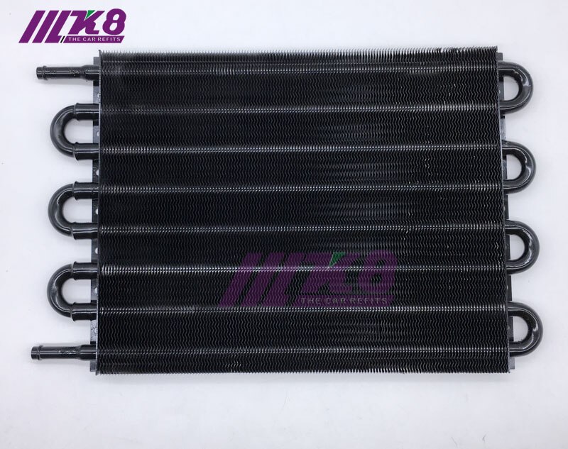 ALUMINUM REMOTE TRANSMISSION OIL COOLER /AUTO-MANUAL RADIATOR CONVERTER 8 Row UNIVERSAL
