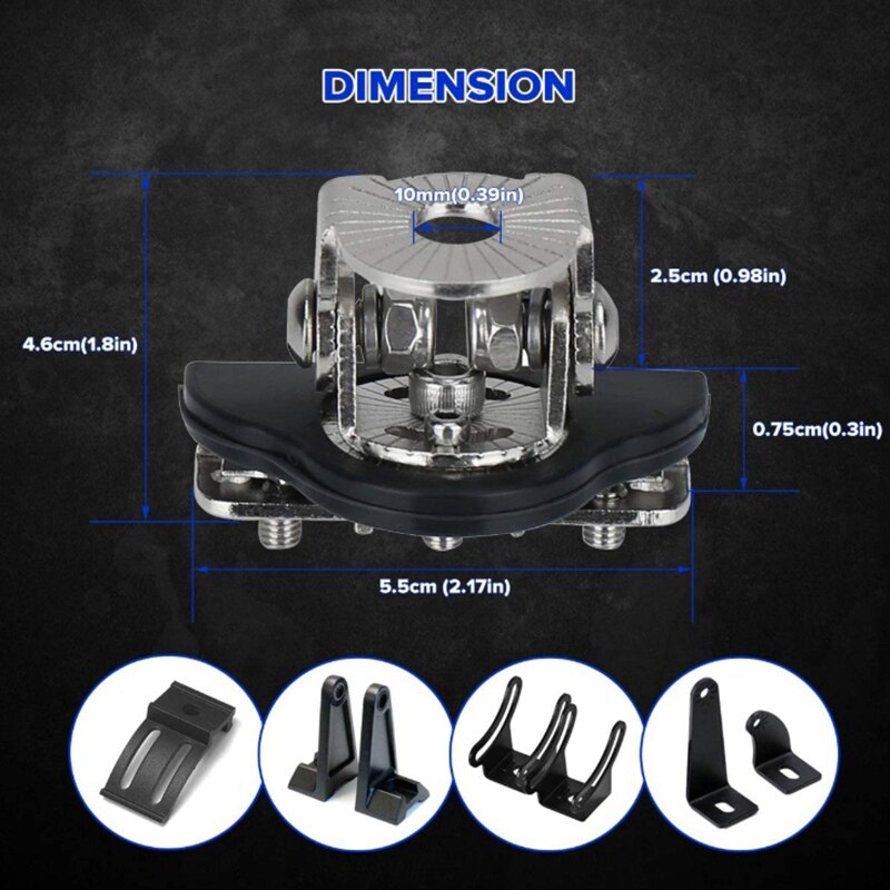 LED Light Bar Clamp Mounting Kit Hood Led Work Light Bar Mount Bracket Clamp Holder for Offroad Led Work Light Bar