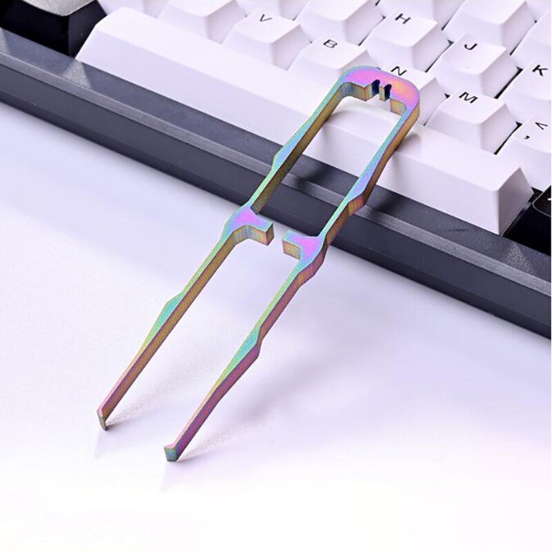 1 Pcs TC4 Titanium Alloy Mechanical Keyboard Switch Puller -plug Remover Steel Keyboard Key Keycap Puller Puller Remover Tool