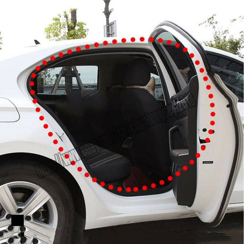 5M noir L forme voiture porte capot coffre garniture bord moulage caoutchouc coupe-froid pour voiture