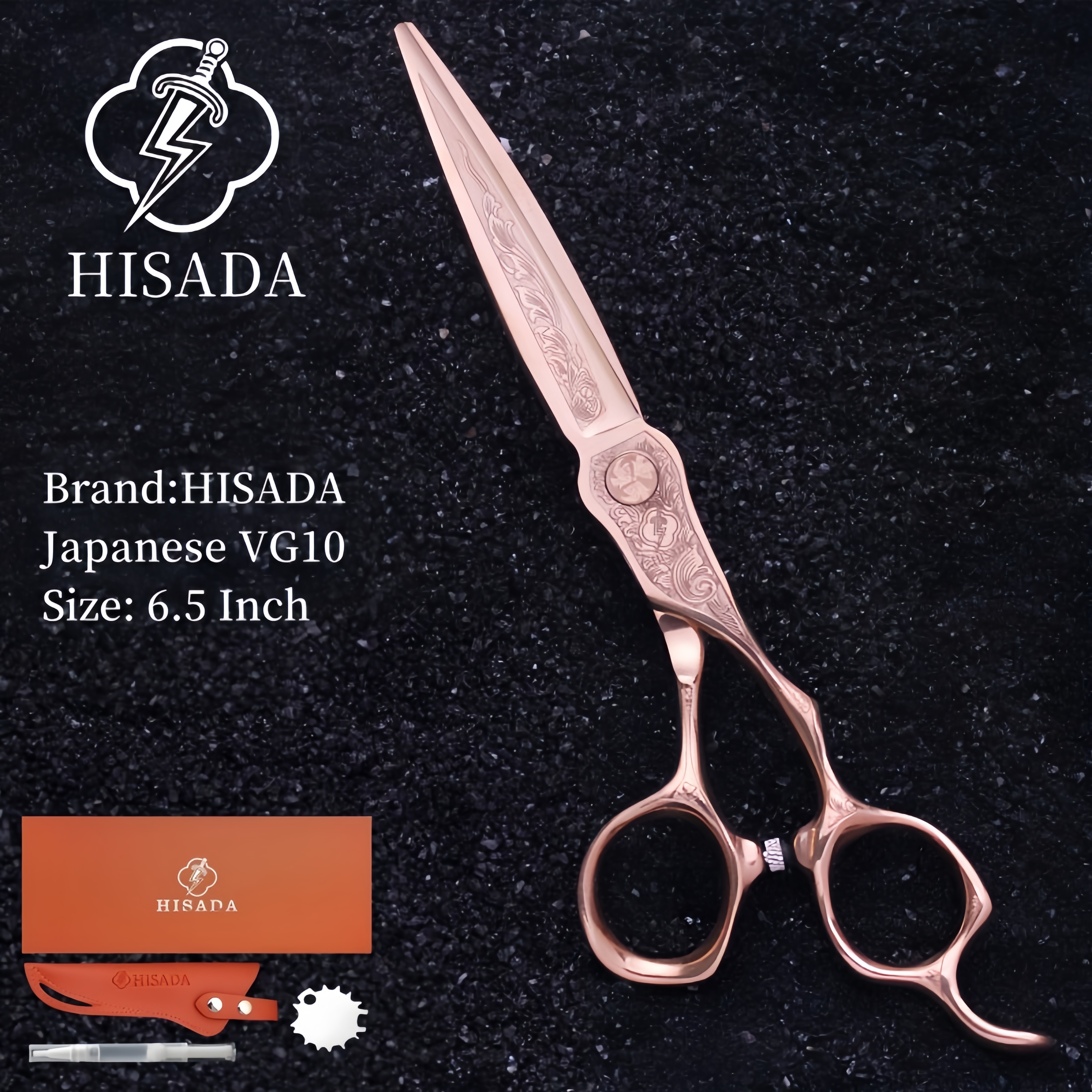 HISADA kappersschaar Japanse handgemaakte VG10 materiaal schaar 6.0/6.5/7.0 inch schaar professionele kappersschaar