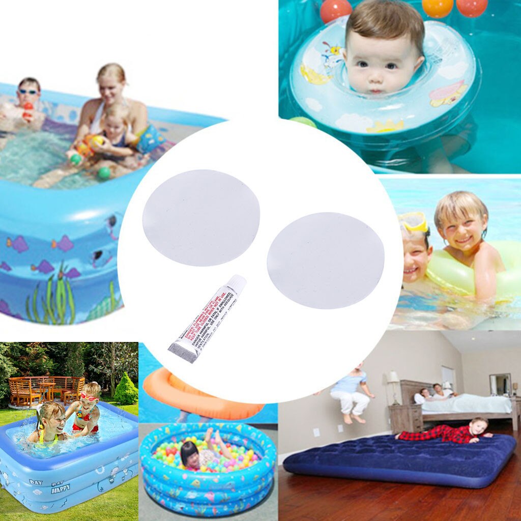 PVC Tire Repair Kit For Inflatable Toy Swimming Pool Inflatable Bed 10ml inflatable repair glue tube PVC patch film