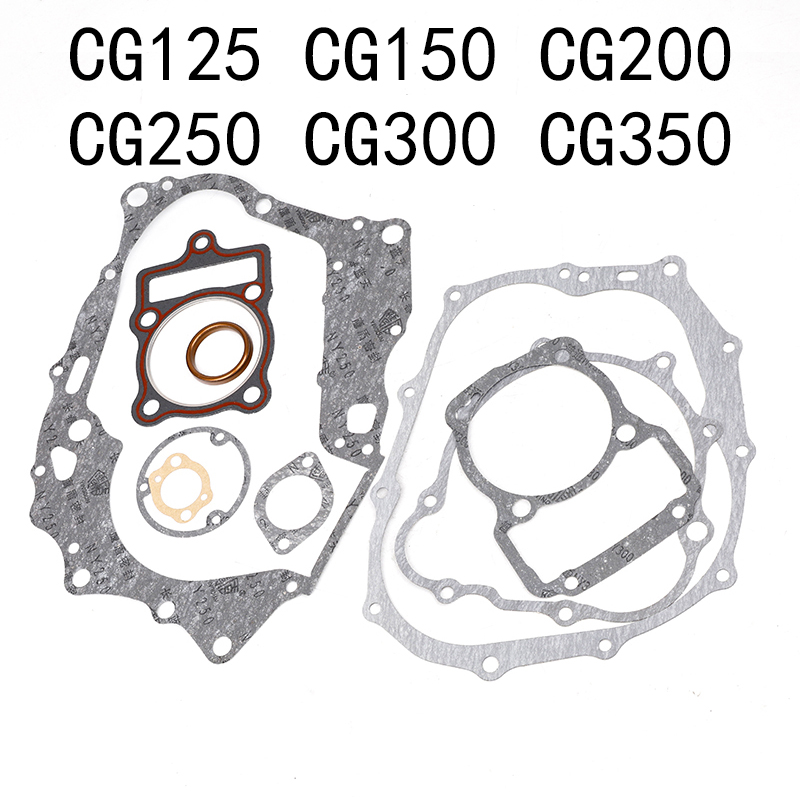 Motorcycle Accessories For CG125 CG150 CG200 CG250 CG300 CG350 Cylinder Head Gasket Kit Set Motor Moped Scooter Equipments