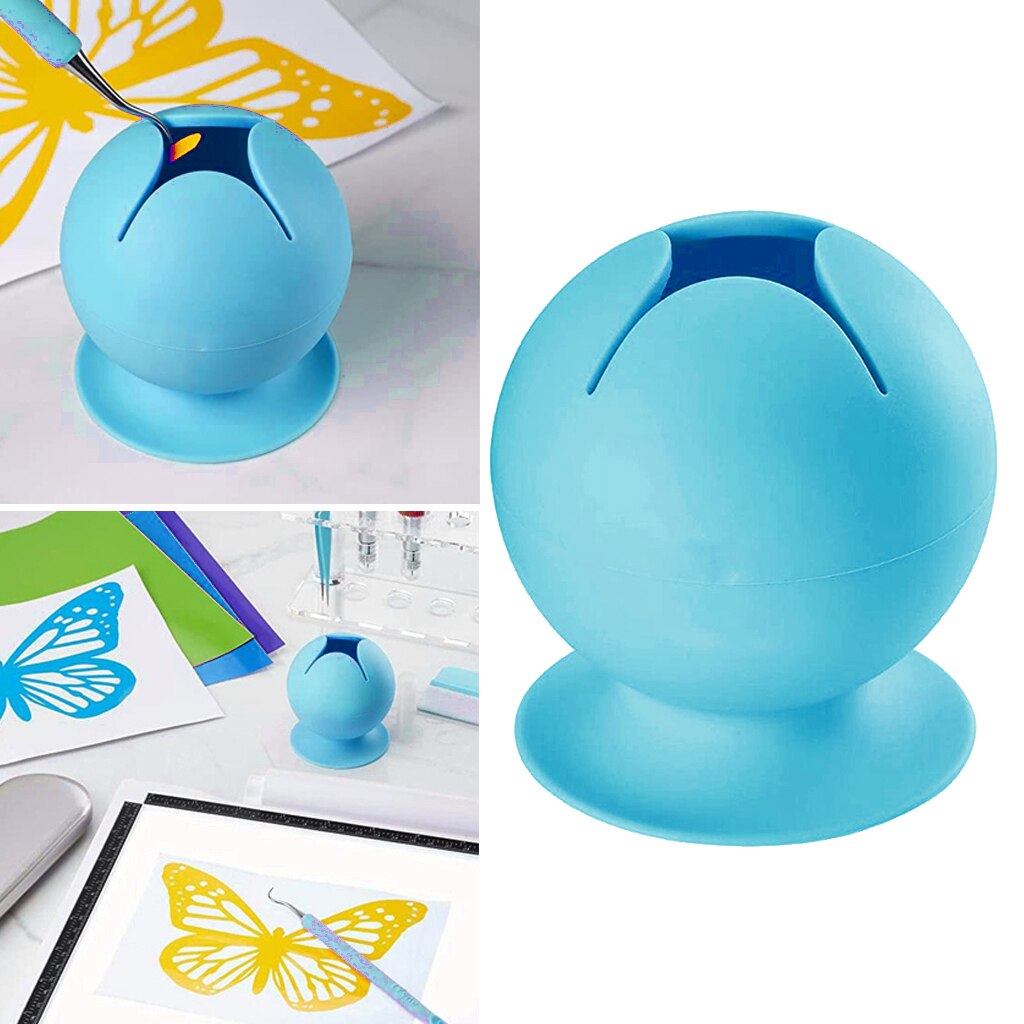 Suctioned Vinyl Weeding Scrap Collector Craft Vinyl Weeding Tool for Card Making DIY Jewelry Making Scrapbooking Card Making: Blue
