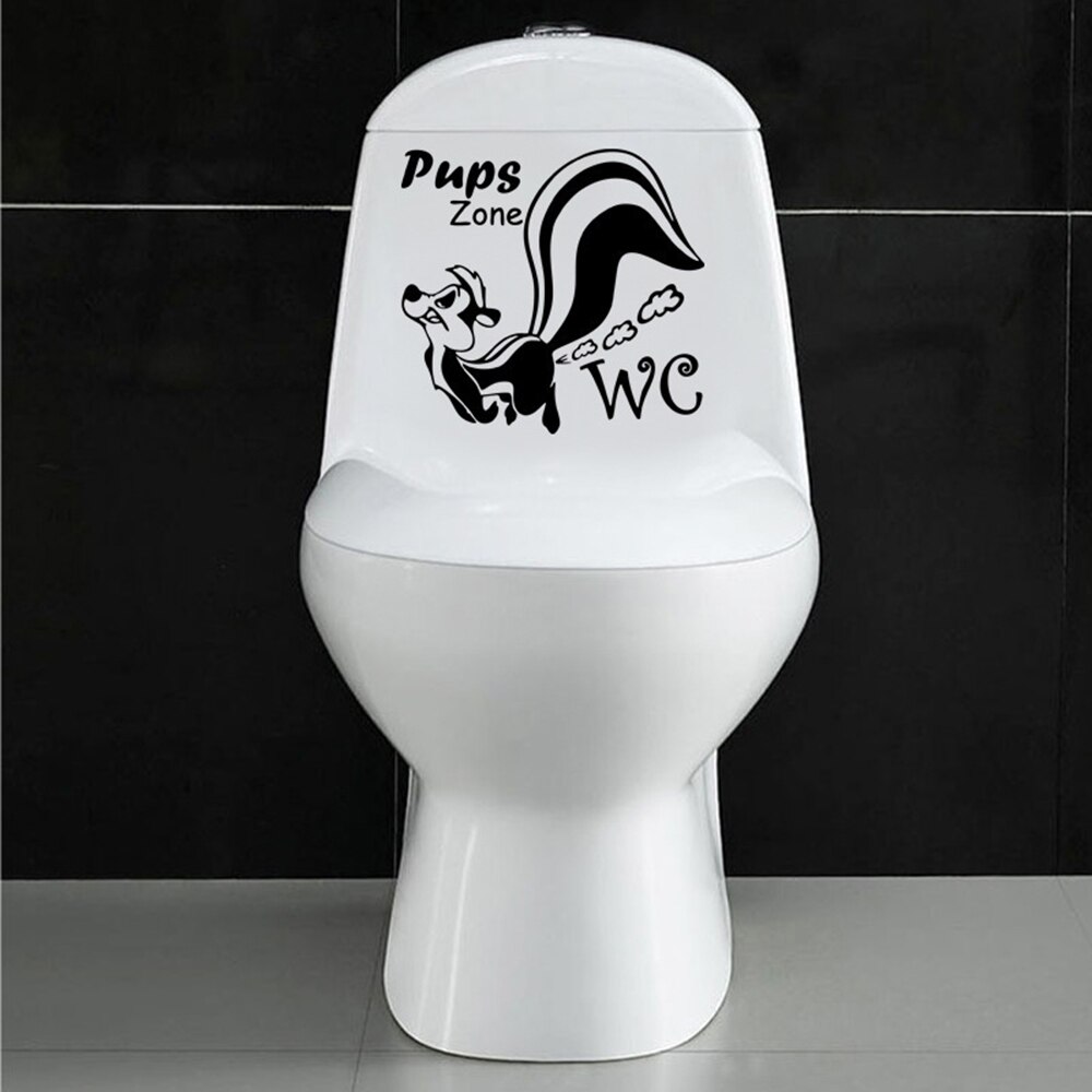 Cartel a prueba de agua para puerta de baño, calcomanías creativas de divertido, calcomanías artísticas de Mr. & m., letrero de WC público