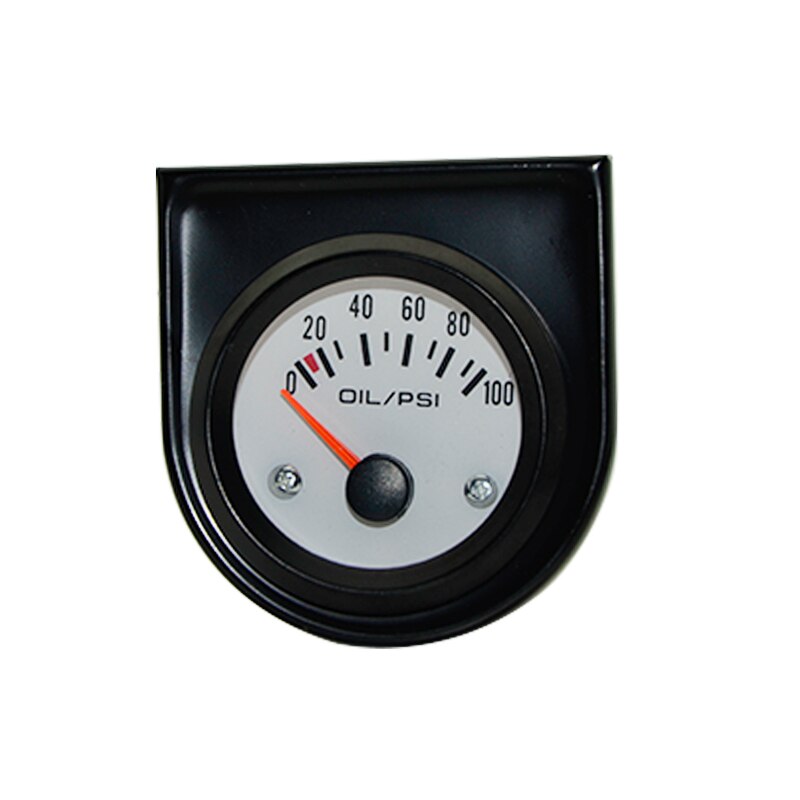 2 &quot; 52 mm vita ansiktsvattentemp/ oljetemp/oljepress psi/ oljepress kg/volt/amperemeter/bränslenivå (utan flottör) mätare bilmätare: Oljepress psi