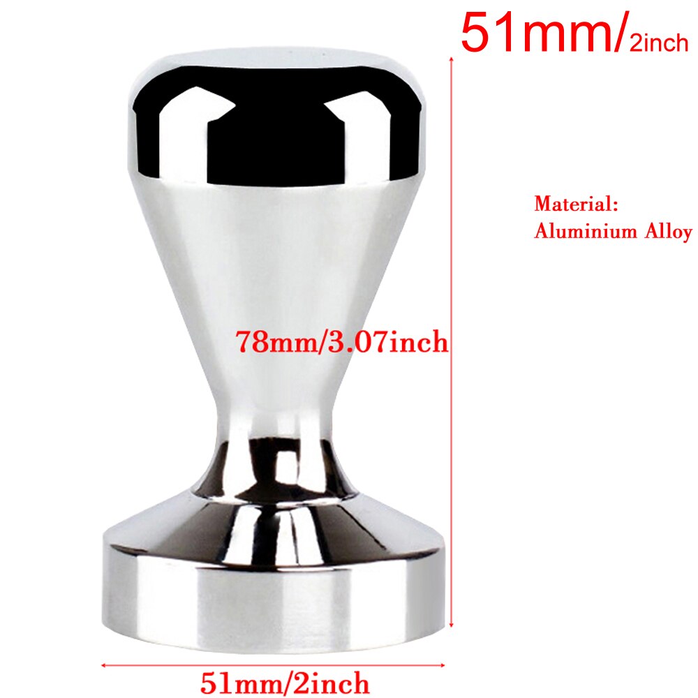 51mm 304 Stainless Steel 3 Angle Coffee Tamper and Flat Coffee Tampers With Double Coffee Mat