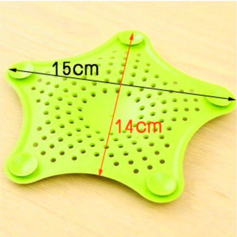 Stervorm Plastic Keuken Mint Plan Bad Douche Drain Cover Afval Gootsteenzeefje Haar Filter Catcher Huis Gadgets Huisdier Schoonmaken
