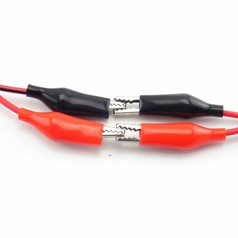 Dual electric Alligator Clip Test Lead Electrical Crocodile Cable Jumper Wire 1M