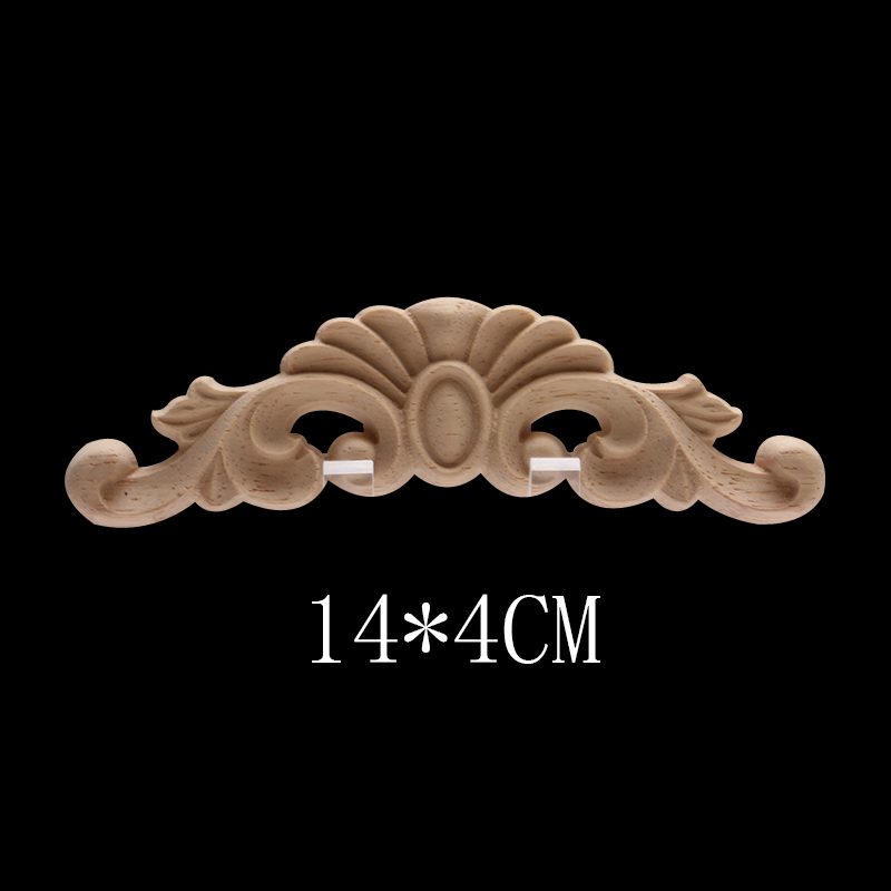 Europese Decal Houtsnijwerk Massief Houten Deur Hart Bloem Home Decoratie Retail En Hout Mouldings Hout Applique Muren: C47-2