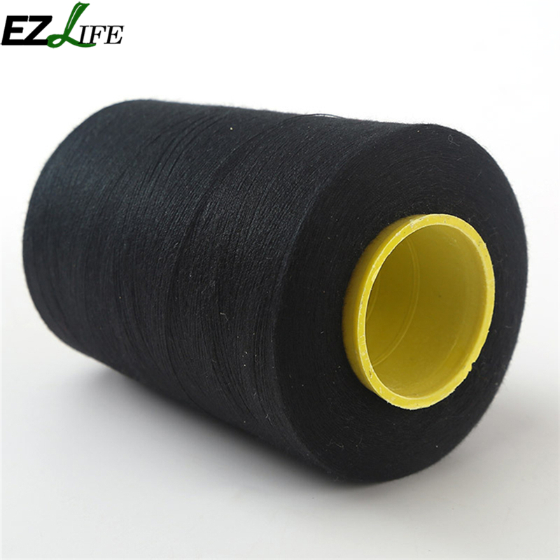 1 Uds hilo De coser Blanco/Negro hilo De coser De poliéster Para máquina De coser Hilos De Bordar Para Maquina De COSER hilo #519