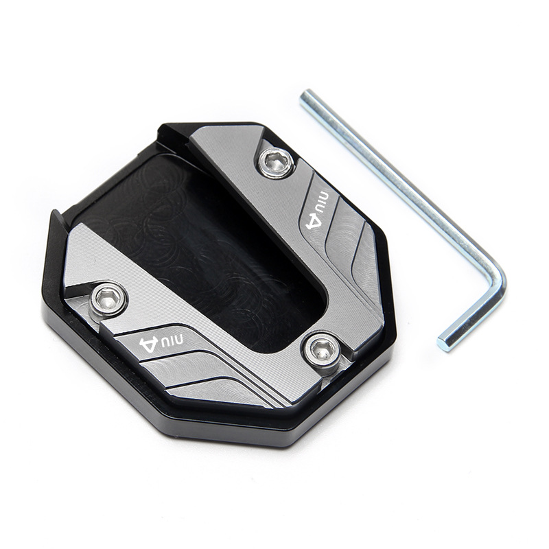 Aluminium Motorcycle Bike Kickstand Extender Voet Zijstandaard Extension Voet Pad Ondersteuning Plaat Motor Accessoires Parkeren