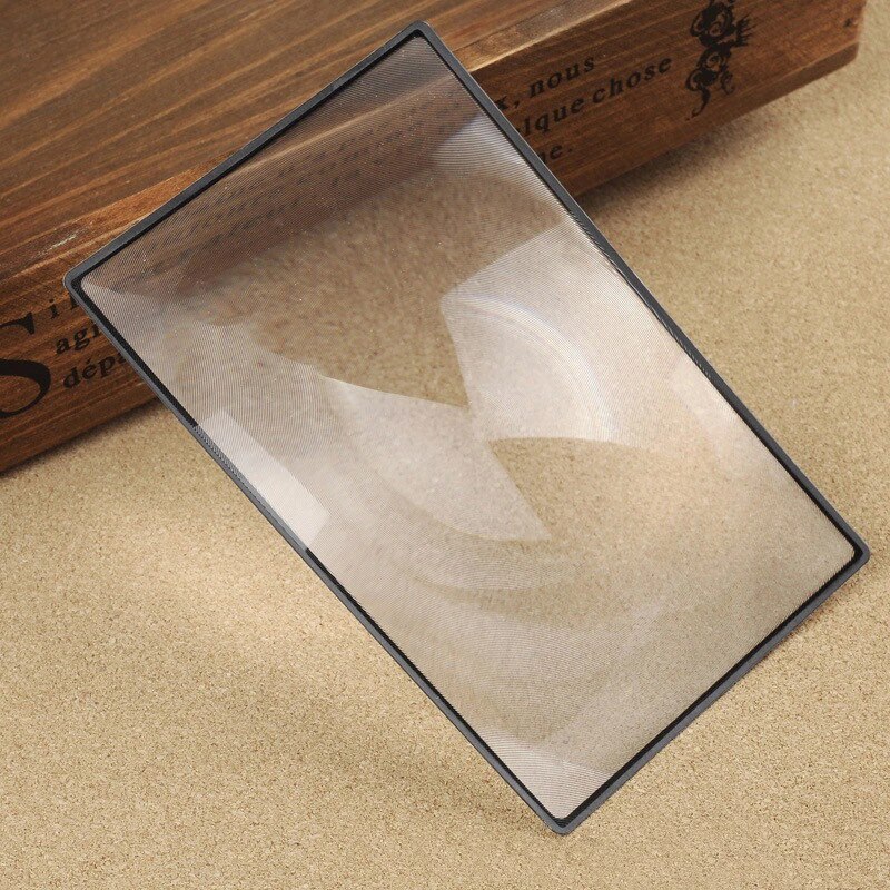 Lente de lectura para Página de Libro, lupa plana de PVC para joyería, 3X, aumento de 180x120mm, práctica, A5: Default Title