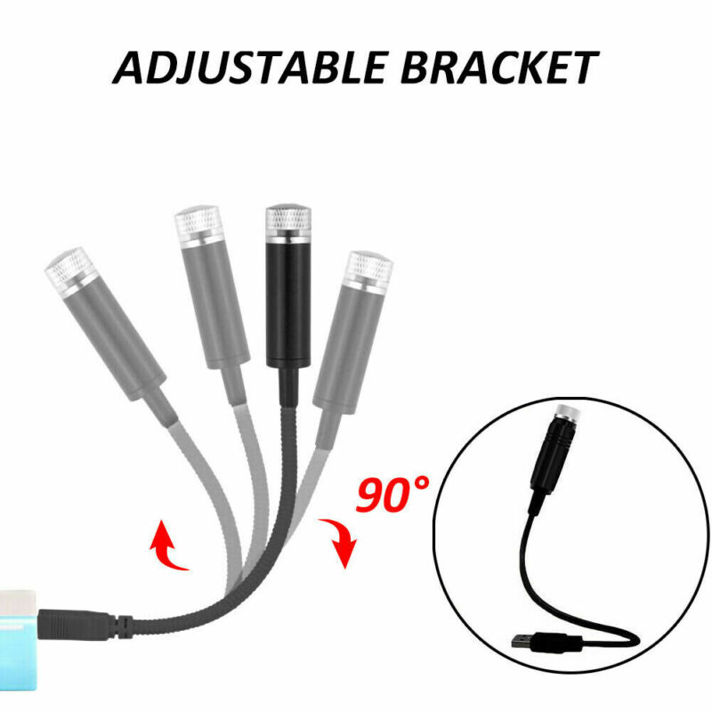 Car Decoration Projector Star Sky Ceiling Light USB LED Interior Atmosphere Lamp