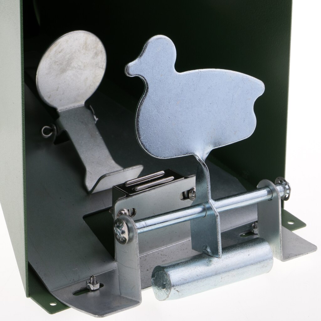 Zurücksetzende zielscheibe 2.5mm, robuste stahlkugelfalle & zielscheibe 14 x 14cm