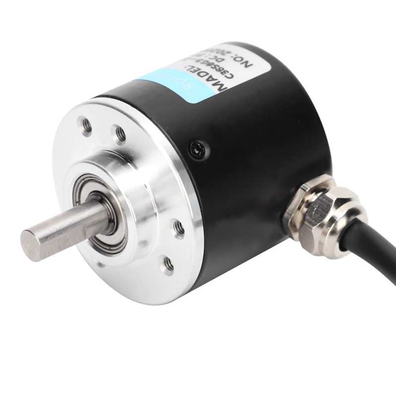 Shaft Encoder ABZ 3‑Phase Encoder Motion Controls Component with Screw Washer 30KHZ 1000B/1024B DC5-24V for Engineering
