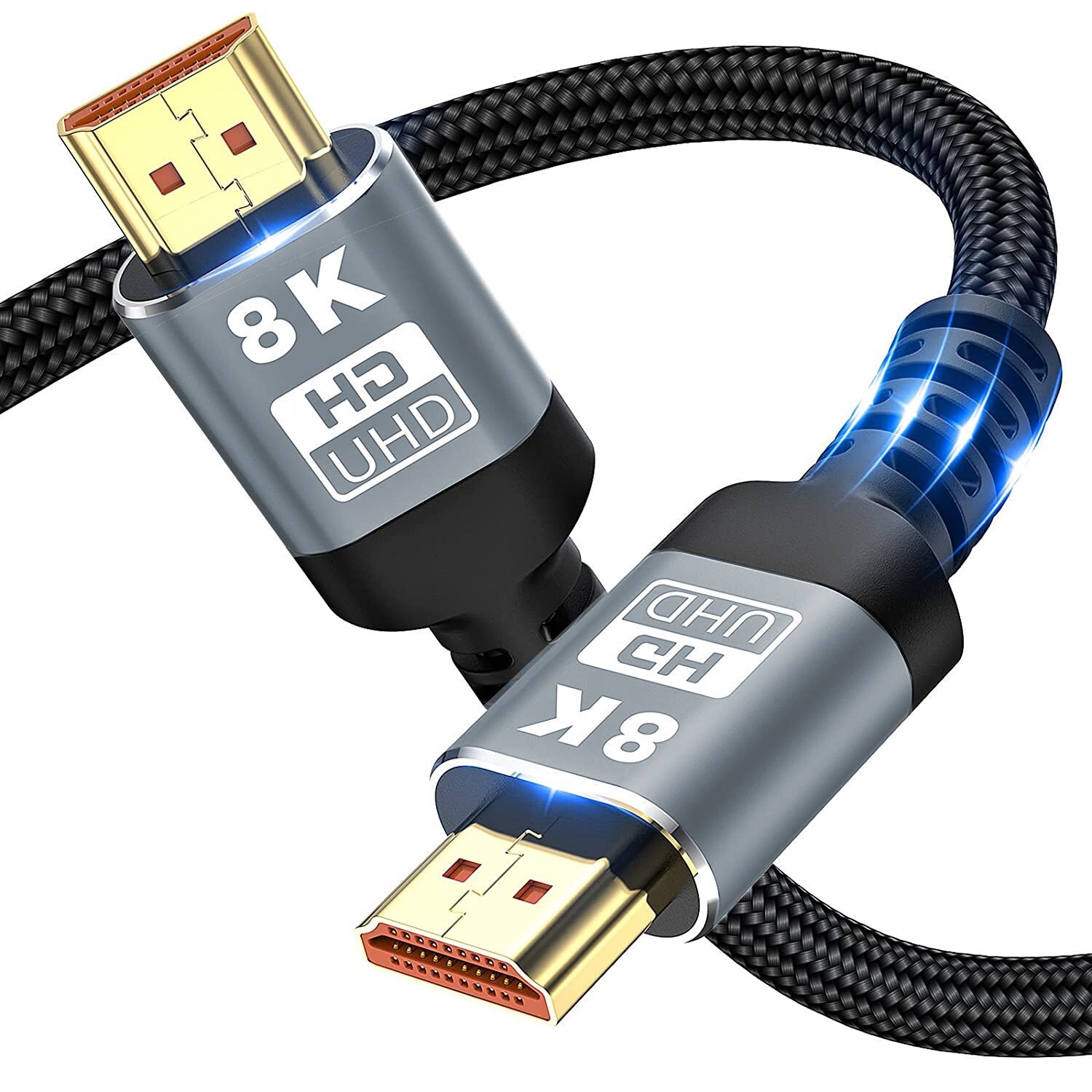 8k @ 60hz hdmi kaapeli hdmi 2.1 kaapeli 48 gbps optinen kuitu  ps5 ps4 hd tv box projektori audio video hd kaapeli 1m/1.5m/2m/3m/5m: 1.5m