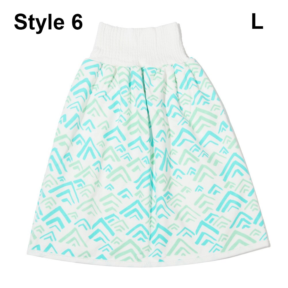Couche-culotte pour enfants jupe coton bébé Urine Pad -né formation Nappy Anti-mouillage toilette formation pantalon imperméable réutilisable bébé: L Style 6