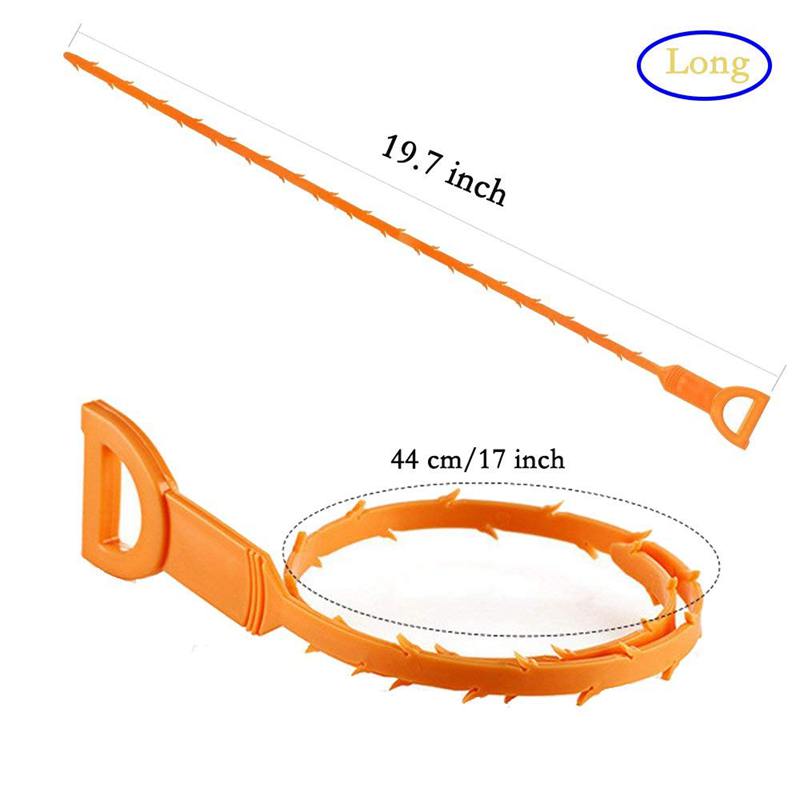 Lot de 10 serpents de drainage pour déboucher les canalisations, outil de nettoyage de 20 cm pour évier et tube