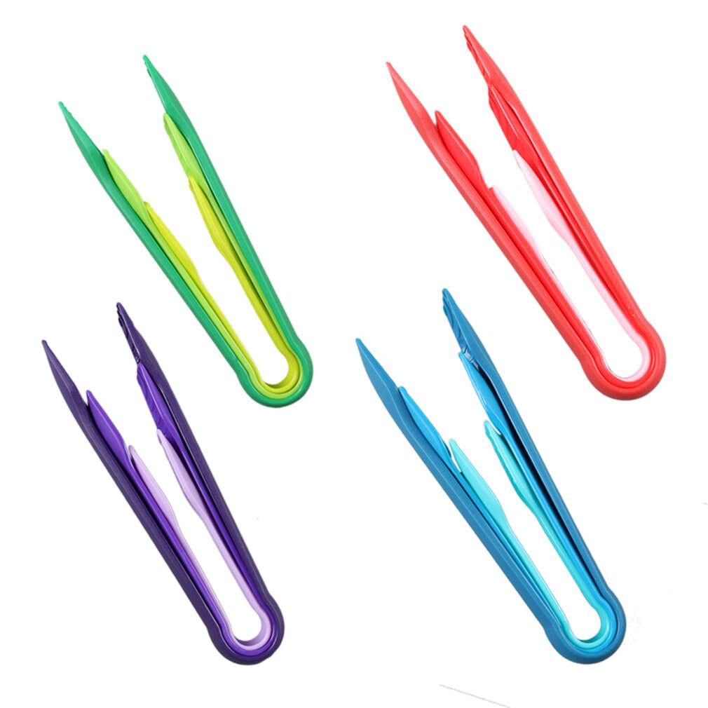4 Color Vegetable Clip Cake Cooking Clamp Tool Pastic BBQ Tongs Meat Food Clip Barbecue Tools Kitchen Accessories