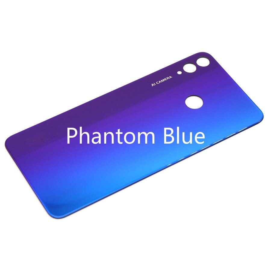 For Huawei Honor 8X Battery Cover Back Glass Panel Rear Housing Door+Camera Lens Replacement For Honor View 10 Lite VIEW10 Lite: Phantom Blue No Lens