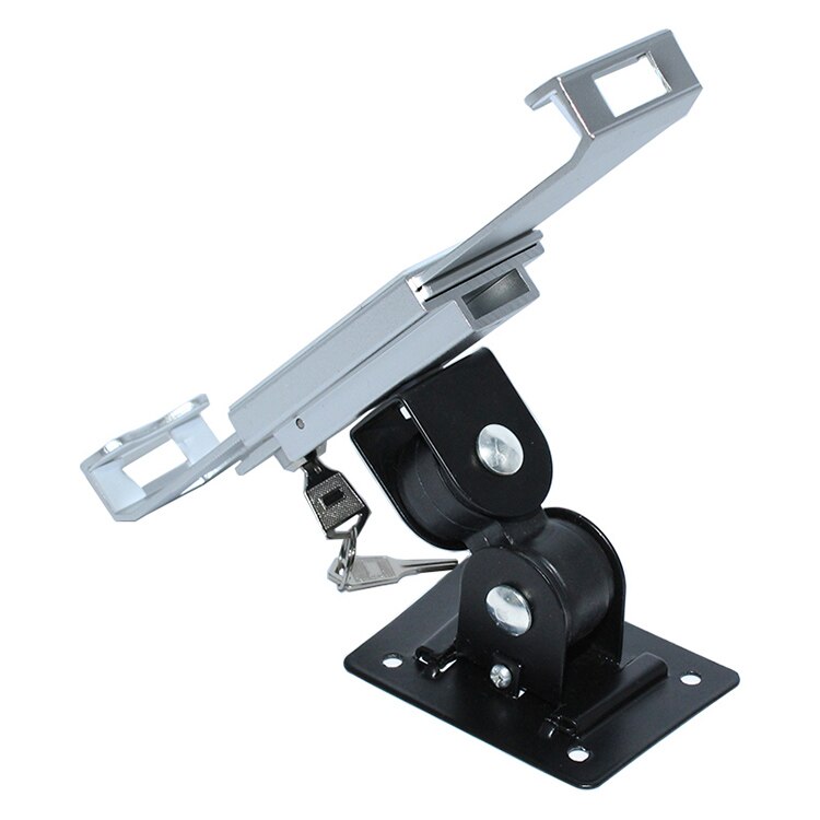 universal metal anti-theft 7&quot;-12&quot; tablet wall bracket holder with safety lock anti-sheft 360 rotate