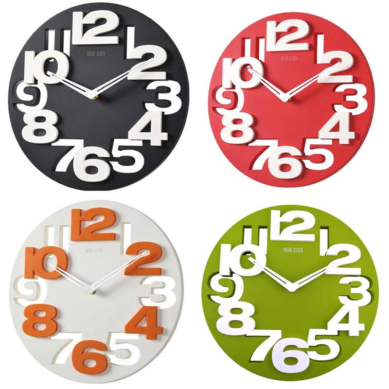 Reloj de pared grande 3d Simple que cuelga el escondite secreto decoración de la Oficina del hogar Reloj de pared redondo Orologio Parete reloj de arte