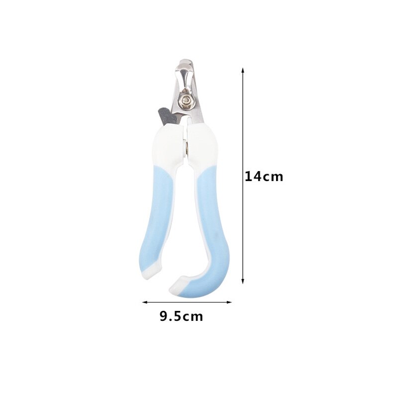 Coupe-ongles pour animaux de compagnie, avec râpe, en acier inoxydable, pour chiens et chats, nettoyage et entretien des ongles: S Blue