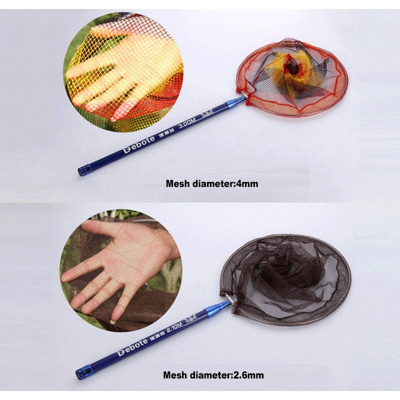 Portable Folding Fishing Net Super Light Carbon Dip Net Pole 2.1m 3m 4m 5m Fly Hand Dip Casting Net Fishing Tackle