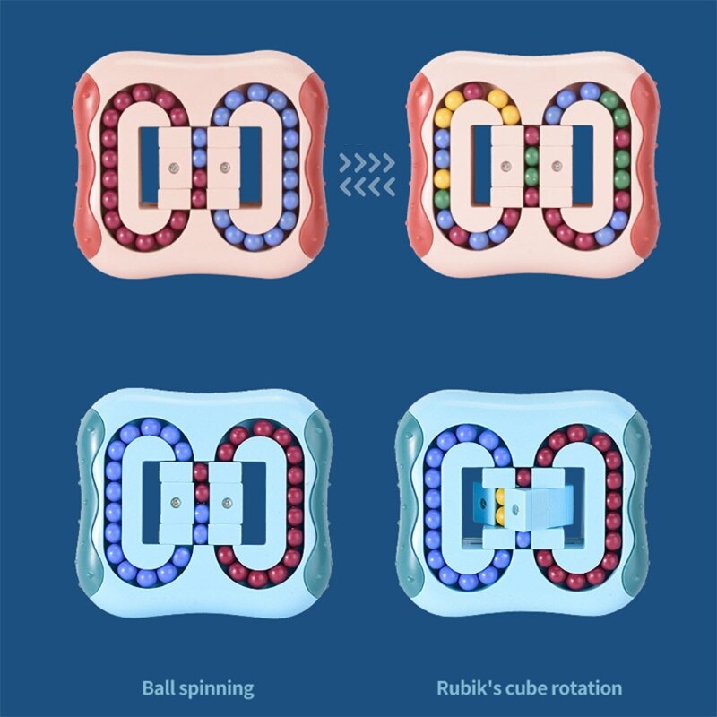 Antistress Roterende Magic Bean Vingertop Fidget Volwassenen Kids Stress Relief Speelgoed Grappige Educatief Doorbraak Game