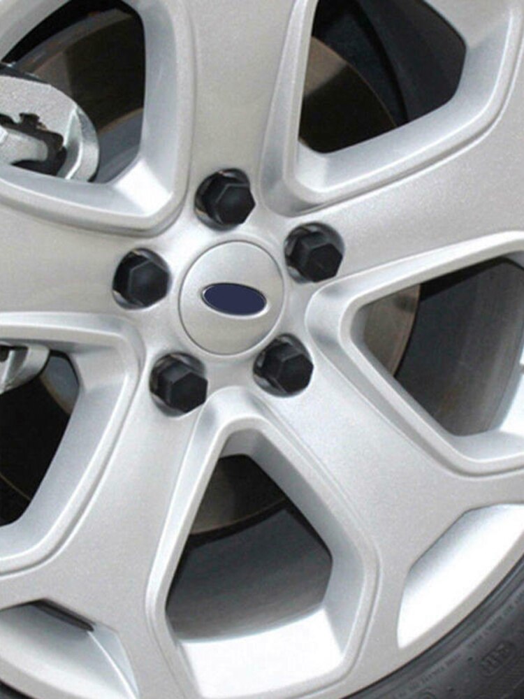 20 stk speciel sokkel beskyttelse støv bil hjul møtrik hætter auto nav skrue dæksel bolt fælge udvendig dekoration 17mm afmonteringsværktøj