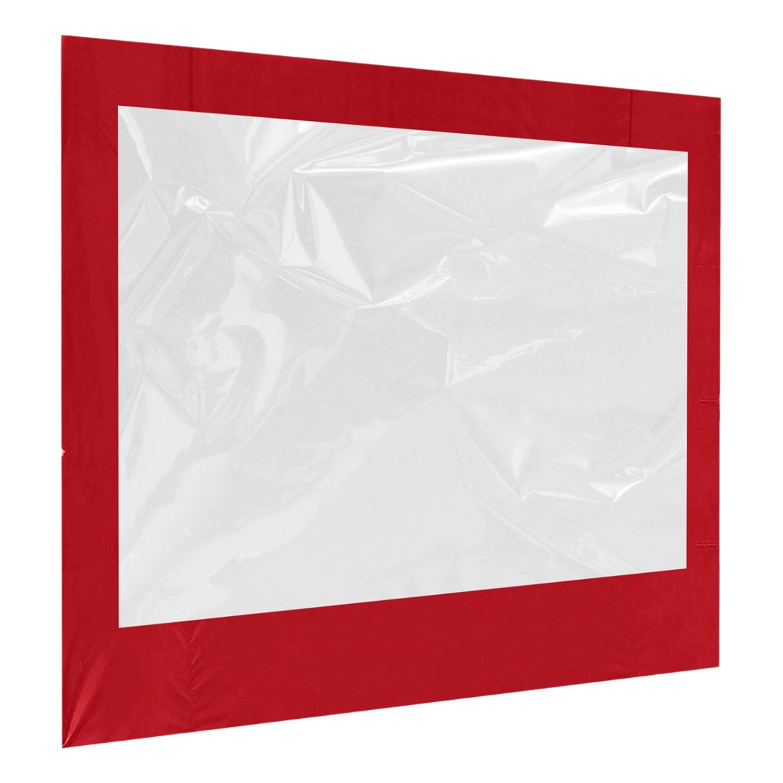 Buitenluifel Vierhoekige opvouwbare tentdoek Schaduw Waterdichte tape met helder venster Alleen één zijde Geen luifel boven- of frame: WHITE