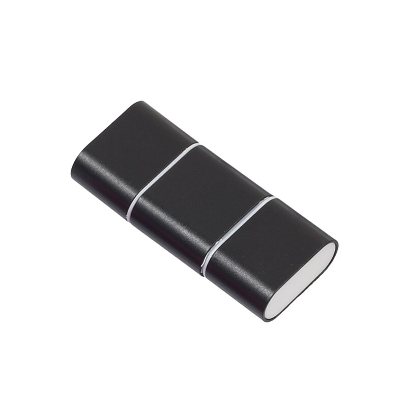 2 en 1 USB Type C à Micro SD TF lecteur de carte OTG adaptateur PC portable Android convertisseur de téléphone intelligent pour Huawei Xiaomi Samsung: Black