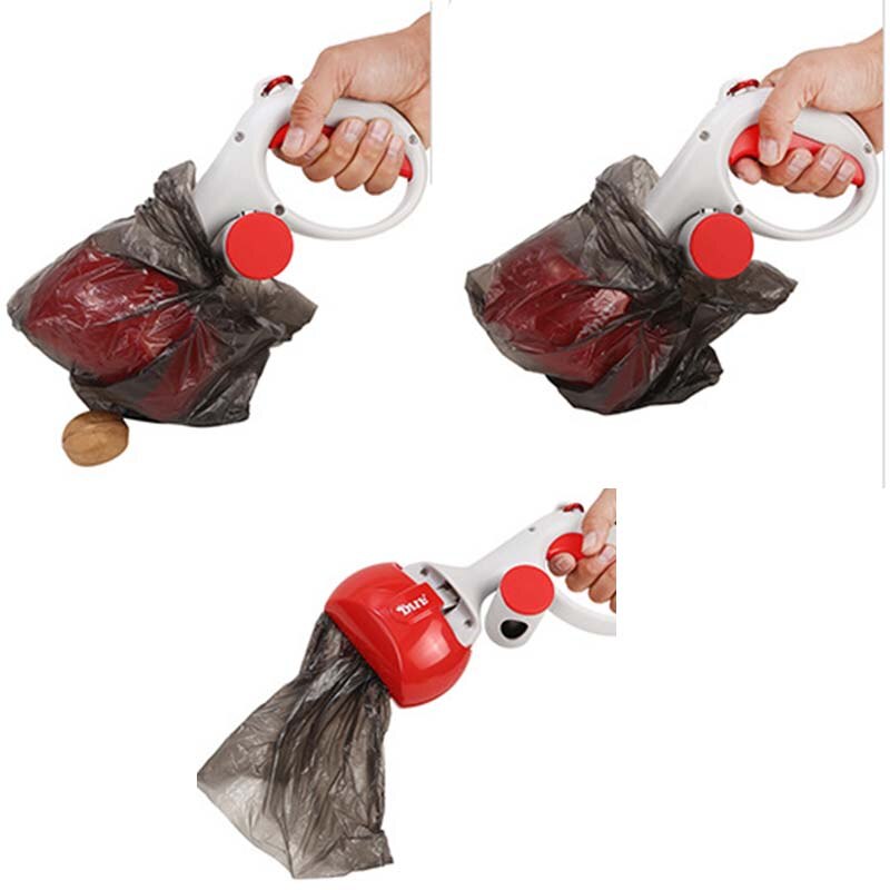 Pet Toilet Picker Portable Cleaning Dogs Poop Picker with Garbage Bag Pet Tipper Pet Products Pet Toilet Dispenser