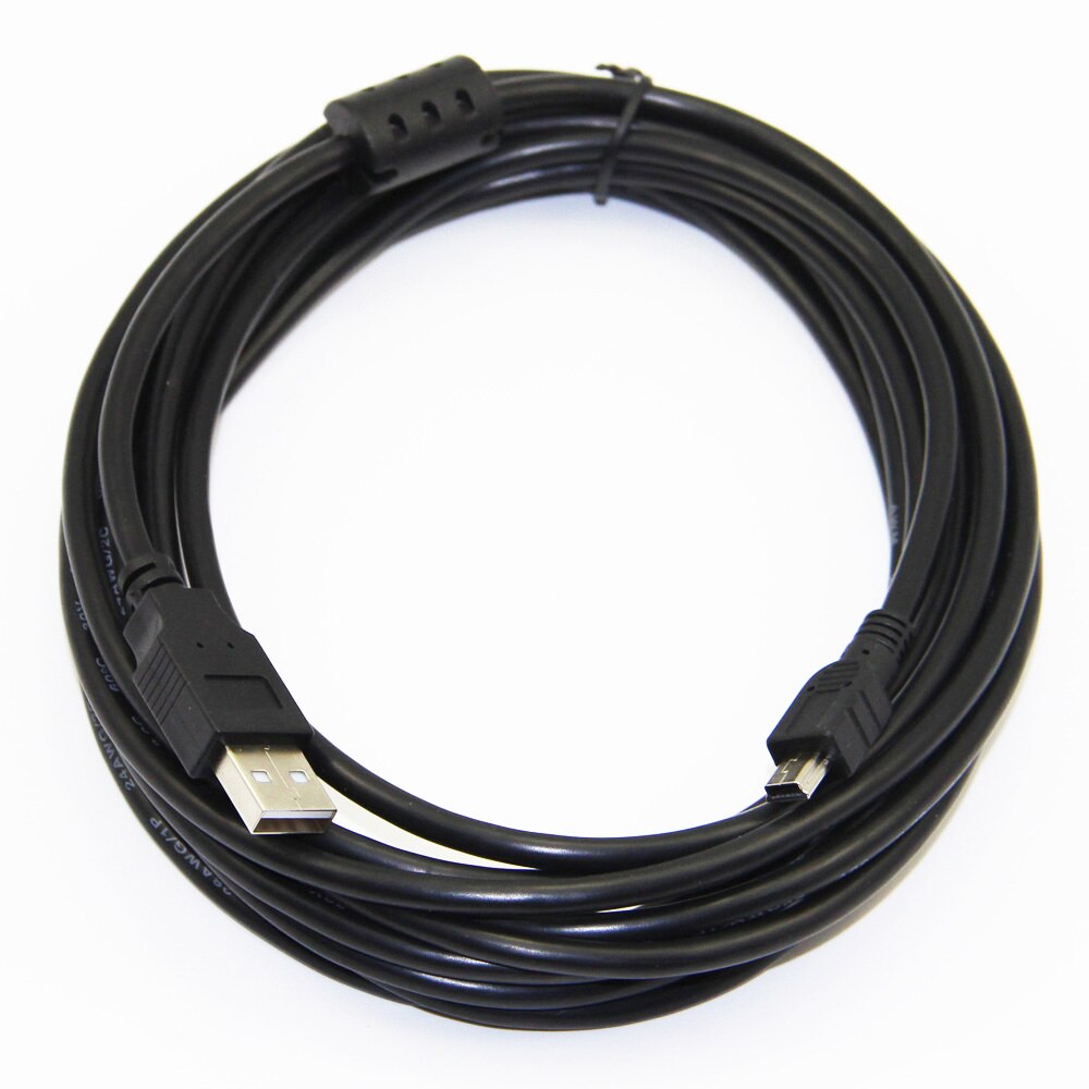 Bochara USB 2,0 Typ A Stecker auf Mini 5P Männlichen Mini 5P USB Kabel M/M Folie + geflochtene + PVC Geschirmt 30cm 50cm 1m 1,5 m 1,8 m 3m 5m