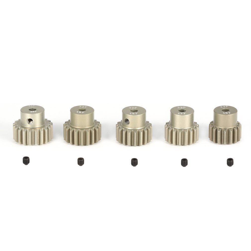 32DP 3.175mm 16T 17T 18T 19T 20T Pinion Motor Gear Set for 1/10 RC Car Brushed Brushless Motor