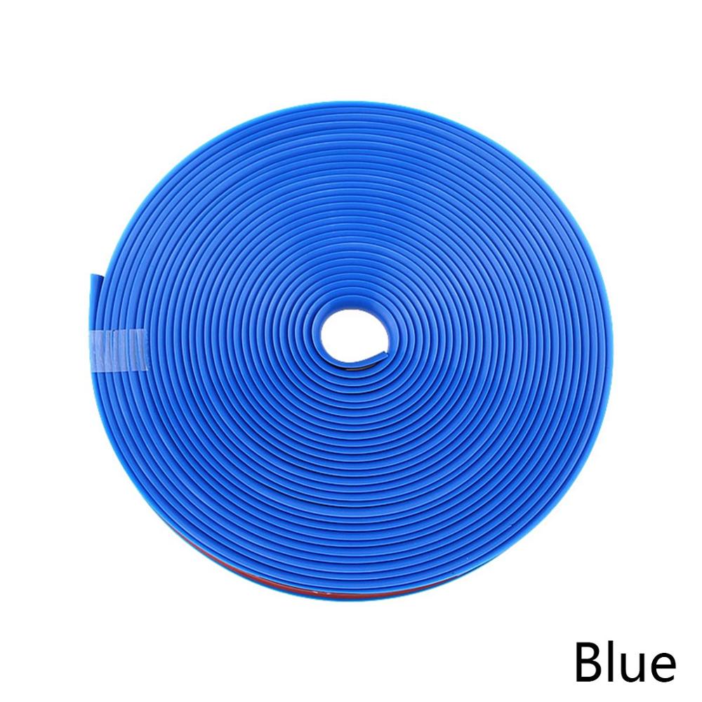Protector de llantas para coches, moldura de goma para vehículos, tira de decoración de 8m el rollo: 8m Blue