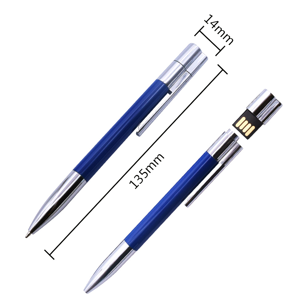 Balpen USB flash drive128GB pen drives 64GB Creatieve Business Waterdichte Pendrive 32GB Memory Stick 16GB Schijf