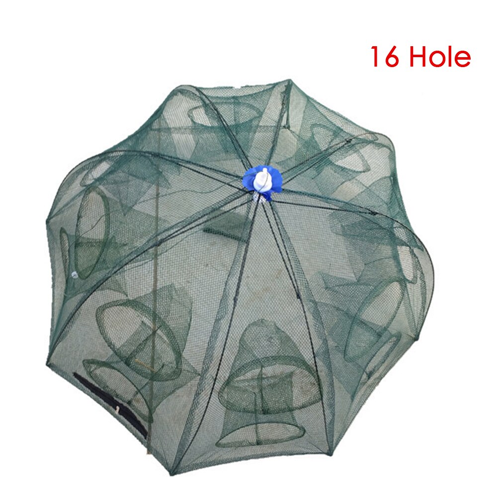 Filet de pêche pliable équipement de pêche main jeter filet avec parapluie protection automatique du poisson fournitures de pêche 4 importations (envoyer des sacs)