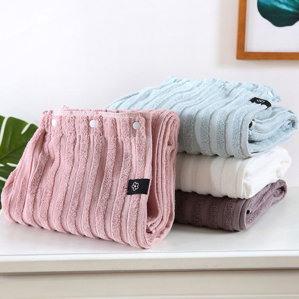 Wearable Cotton Bathrobe Woman Shower Female Soft Cute Bath Towel for Adults for Home Textiles Bath and Sauna Towels Bathroom