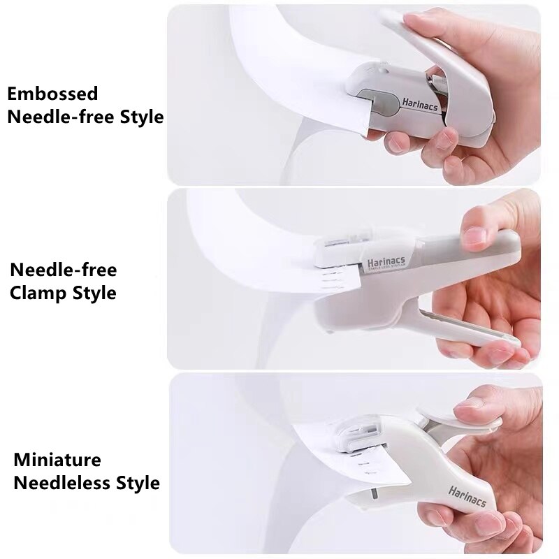 KOKUYO Stapleless Stapler Free Stapler Book Paper Mini Portable No Staples School Office Supplies For 5 Sheets or 10 Sheets
