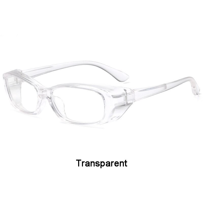 AIELBRO Cycling Glasses Anti Fog Goggles Protective Glasses Side Shields Anti Blue Light Protection Eyewear Sunglasses for Men: Transparent